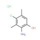 2-Amino-4-chloro-3,5-dimethyl-phenol hydrochloride - chemical structure image