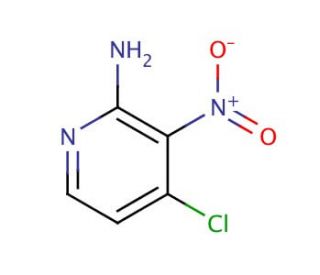 2-Amino-4-chloro-3-nitropyridine (CAS 6980-08-1) - chemical structure image