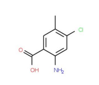 2-Amino-4-chloro-5-methylbenzoic acid (CAS 155184-81-9) - chemical structure image