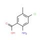 2-Amino-4-chloro-5-methylbenzoic acid (CAS 155184-81-9) - chemical structure image
