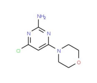 2-Amino-4-chloro-6-(4-morpholinyl)pyrimidine (CAS 339016-18-1) - chemical structure image