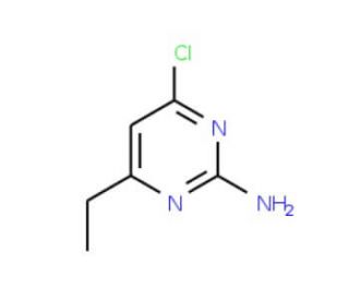 2-amino-4-chloro-6-ethylpyrimidine (CAS 5734-67-8) - chemical structure image