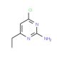 2-amino-4-chloro-6-ethylpyrimidine (CAS 5734-67-8) - chemical structure image