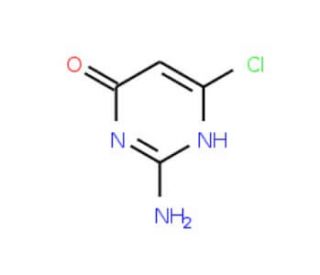 2-Amino-4-chloro-6-hydroxypyrimidine (CAS 1194-21-4) - chemical structure image