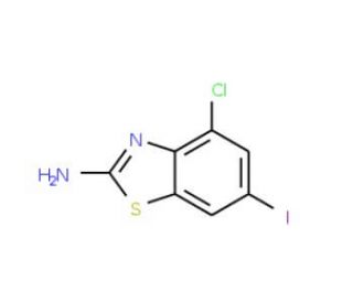 2-Amino-4-chloro-6-iodobenzothiazole - chemical structure image