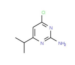2-Amino-4-chloro-6-isopropylpyrimidine (CAS 73576-33-7) - chemical structure image