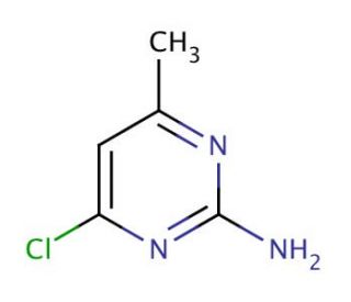 2-Amino-4-chloro-6-methylpyrimidine (CAS 5600-21-5) - chemical structure image