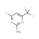 2-Amino-4-chloro-6-(trifluoromethyl)pyrimidine (CAS 16097-60-2) - chemical structure image