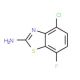2-Amino-4-chloro-7-fluorobenzothiazole (CAS 942473-91-8) - chemical structure image