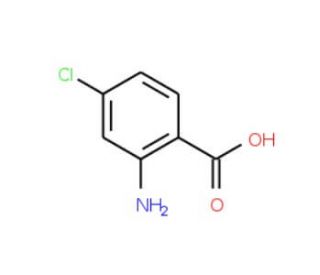 2-Amino-4-chlorobenzoic acid (CAS 89-77-0) - chemical structure image