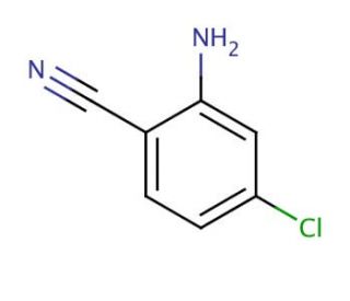 2-Amino-4-chlorobenzonitrile (CAS 38487-86-4) - chemical structure image
