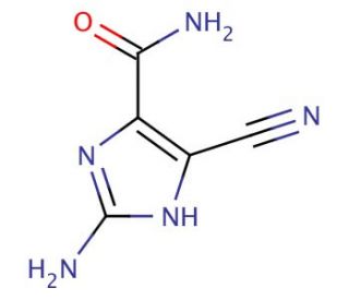 2-Amino-4-cyano-5-imidazolecarboxamide (CAS 125815-68-1) - chemical structure image