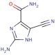 2-Amino-4-cyano-5-imidazolecarboxamide (CAS 125815-68-1) - chemical structure image
