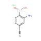 2-Amino-4-cyanophenylboronic acid, HCl (CAS 850568-47-7) - chemical structure image