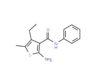 2-Amino-4-ethyl-5-methyl-N-phenylthiophene-3-carboxamide - chemical structure image