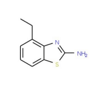 2-Amino-4-ethylbenzothiazole (CAS 1477-42-5) - chemical structure image