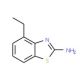 2-Amino-4-ethylbenzothiazole (CAS 1477-42-5) - chemical structure image