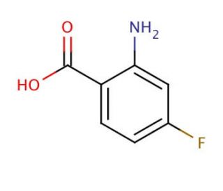2-Amino-4-fluorobenzoic acid (CAS 446-32-2) - chemical structure image