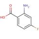 2-Amino-4-fluorobenzoic acid (CAS 446-32-2) - chemical structure image