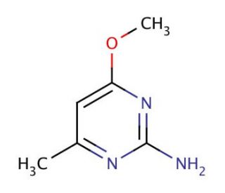 2-Amino-4-methoxy-6-methylpyrimidine (CAS 7749-47-5) - chemical structure image