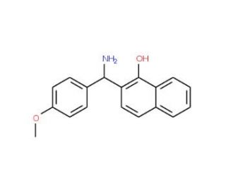 2-[Amino-(4-methoxy-phenyl)-methyl]-naphthalen-1-ol (CAS 788157-75-5) - chemical structure image