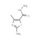 2-amino-4-methyl-1,3-thiazole-5-carbohydrazide (CAS 63788-59-0) - chemical structure image