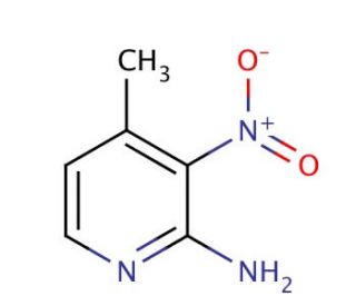 2-Amino-4-methyl-3-nitropyridine (CAS 6635-86-5) - chemical structure image