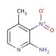 2-Amino-4-methyl-3-nitropyridine (CAS 6635-86-5) - chemical structure image