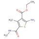 2-Amino-4-methyl-5-methylcarbamoyl-thiophene-3-carboxylic acid ethyl ester - chemical structure image