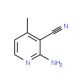 2-Amino-4-methyl-nicotinonitrile (CAS 71493-76-0) - chemical structure image