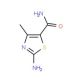 2-Amino-4-methyl-thiazole-5-carboxylic acid amide - chemical structure image