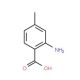 2-Amino-4-methylbenzoic acid (CAS 2305-36-4) - chemical structure image
