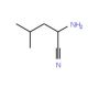 2-amino-4-methylpentanenitrile (CAS 65451-12-9) - chemical structure image