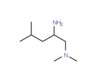 (2-amino-4-methylpentyl)dimethylamine - chemical structure image