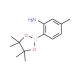 2-Amino-4-methylphenylboronic acid, pinacol ester (CAS 863578-36-3) - chemical structure image