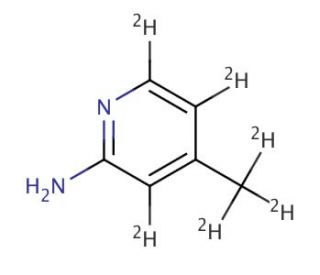 2-Amino-4-methylpyridine-d6 (CAS 916979-09-4) - chemical structure image