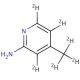 2-Amino-4-methylpyridine-d6 (CAS 916979-09-4) - chemical structure image