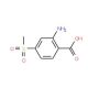 2-Amino-4-(methylsulfonyl)benzoic acid (CAS 393085-45-5) - chemical structure image
