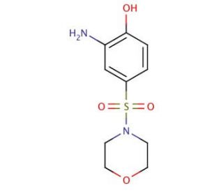 2-Amino-4-(morpholine-4-sulfonyl)-phenol - chemical structure image