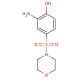 2-Amino-4-(morpholine-4-sulfonyl)-phenol - chemical structure image