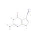 2-Amino-4-oxo-3H,4H,7H-pyrrolo[2,3-d]pyrimidine-5-carbonitrile (CAS 69205-79-4) - chemical structure image