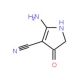 2-amino-4-oxo-4,5-dihydro-1H-pyrrole-3-carbonitrile - chemical structure image