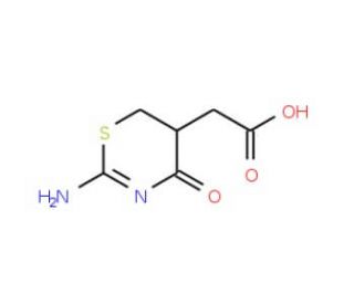 (2-Amino-4-oxo-5,6-dihydro-4H-[1,3]thiazin-5-yl)-acetic acid - chemical structure image