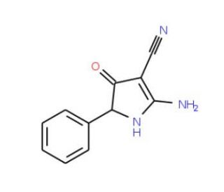 2-amino-4-oxo-5-phenyl-4,5-dihydro-1H-pyrrole-3-carbonitrile - chemical structure image