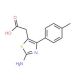 (2-Amino-4-p-tolyl-thiazol-5-yl)-acetic acid - chemical structure image