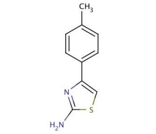 2-Amino-4-(p-tolyl)thiazole (CAS 2103-91-5) - chemical structure image