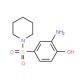 2-Amino-4-(piperidine-1-sulfonyl)-phenol (CAS 24962-73-0) - chemical structure image