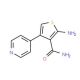 2-Amino-4-pyridin-4-yl-thiophene-3-carboxylic acid amide - chemical structure image
