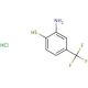 2-Amino-4-(trifluoromethyl)benzenethiol hydrochloride (CAS 4274-38-8) - chemical structure image