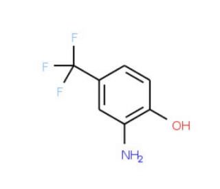 2-amino-4-(trifluoromethyl)phenol (CAS 454-81-9) - chemical structure image